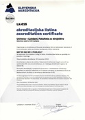 Akreditacijska listina LK-015